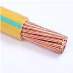 Electrical yellow green earthing ground cable