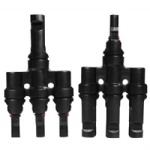  Solar Panel  T Branch Connectors Cable Coupler Combiner - 1 Male to 3 Female(M/3F) and 1 Female to 3 Male(F/3M)